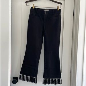 Tassel black pants